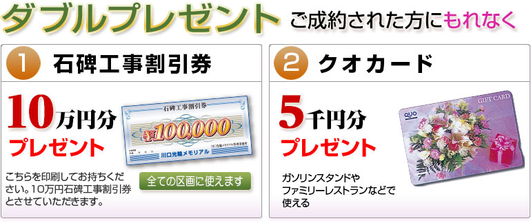 抽選会に参加するには、9月5日（金）までに永代使用料をご入金された方が対象となります。
抽選の権利は1区画のお申し込みにつき1本とさせていただきます。
抽選日　／　9月8日（月）実施。